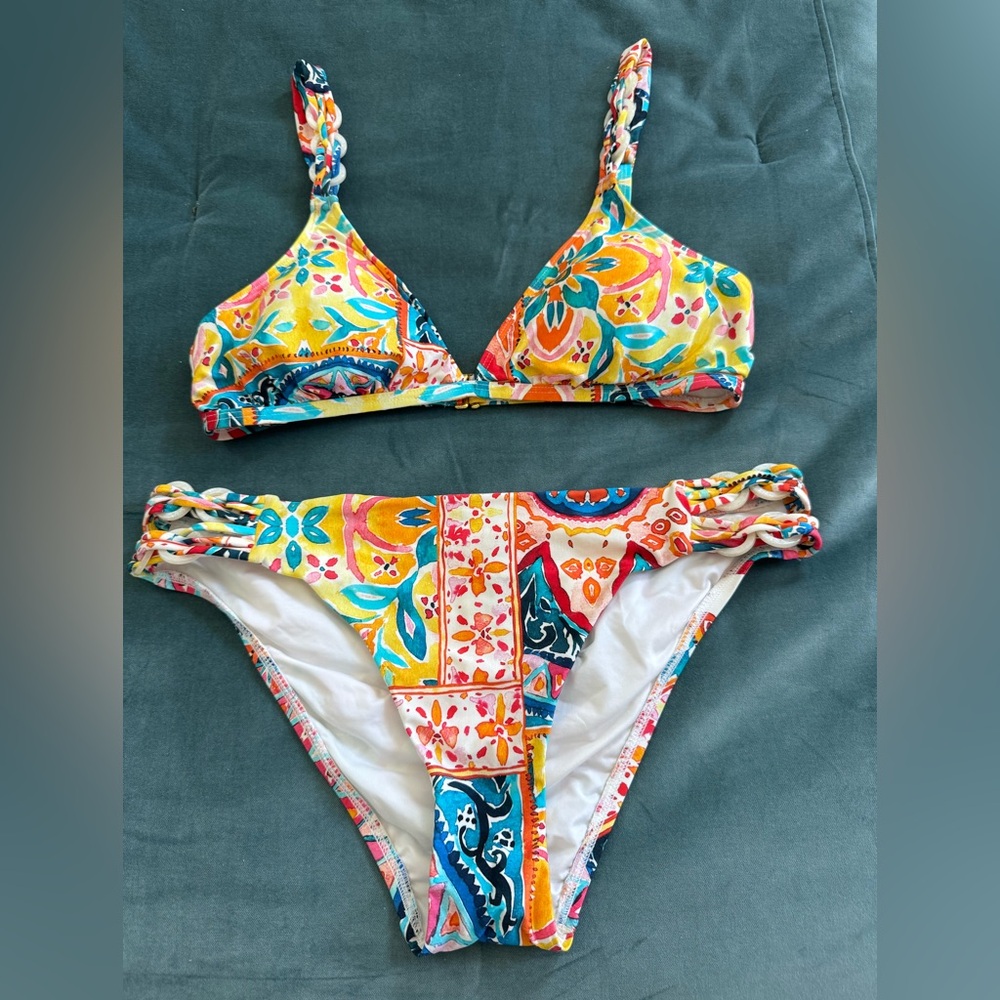 La Blanca Multicolor Floral Bikini size 8